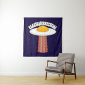 Tenture Eggstraterrestrial Avec Texte (En situation)