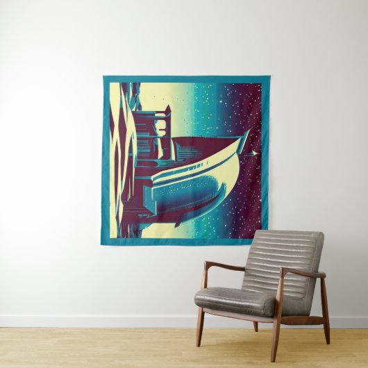 Tenture Église futuriste SF 1 (En situation (horizontale))