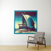 Tenture Église futuriste SF 1 (En situation)