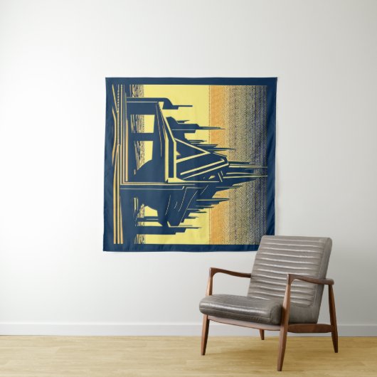 Tenture Église futuriste SF 2 (En situation (horizontale))