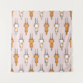 Tenture Égratignure de chat sans couture motif (Devant)