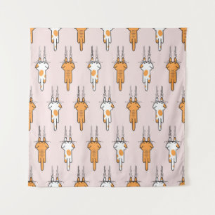Tenture Égratignure de chat sans couture motif