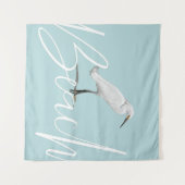 Tenture Egret de neige (Devant (Horizontal))