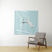 Tenture Egret de neige (En situation (horizontale))