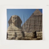 Tenture Egypte Le Caire Sphinx Statue Pyramides Toile de f (Devant (Horizontal))