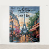 Tenture Eiffel Garden Elegance Wedding Backdrop (Devant)