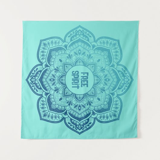 Tenture Eira Mandala Personalized Tapestry (Devant (Horizontal))