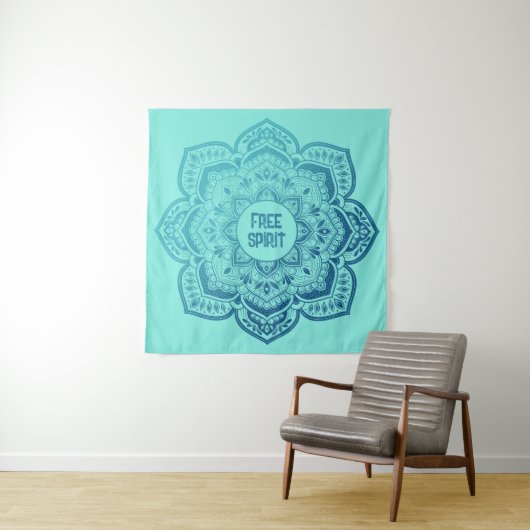 Tenture Eira Mandala Personalized Tapestry (En situation)