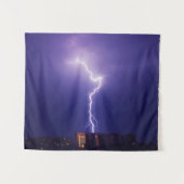 Tenture Électricité Urbaine - Éclair Dynamique Au-Dessus D (Devant (Horizontal))