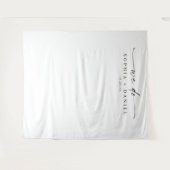 Tenture Élégance Classique Bannière de Fond de Mariage We  (Devant (Horizontal))