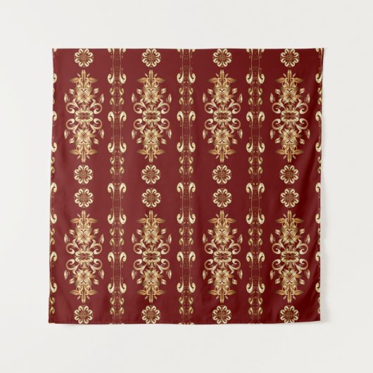 Tenture Elégance d'or : Motif classique d'Orient. (Devant)