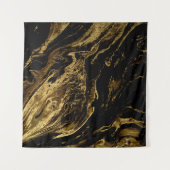 Tenture Elégance dorée : La Magie splendide de Marbling (Devant (Horizontal))