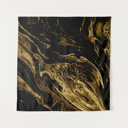 Tenture Elégance dorée : La Magie splendide de Marbling (Devant)
