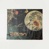Tenture Élégance Lune - Femme avec Lune (Devant (Horizontal))