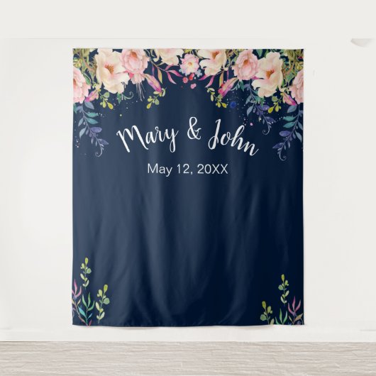 Tenture Élégance Moderne Fond de Photographie de Mariage à (Devant)