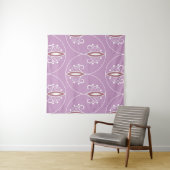 Tenture Élégance tourbillonnante : géométrique vintage (En situation (horizontale))