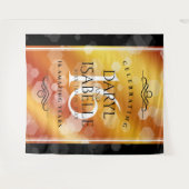 Tenture Élégant 16ème Anniversaire de Mariage Topaze Dorée (Devant (Horizontal))