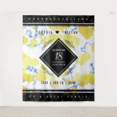 Tenture Élégant 18e Anniversaire de Mariage en Porcelaine (Devant)