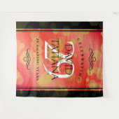 Tenture Élégant 29e anniversaire du Mariage Garnet (Devant (Horizontal))