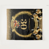 Tenture Élégant 30e anniversaire Cocktail Whiskey Bannière (Devant (Horizontal))