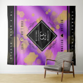 Tenture Élégant 33e anniversaire de mariage améthyste (En situation (horizontale))