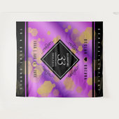 Tenture Élégant 33e anniversaire du Mariage Améthyste (Devant (Horizontal))