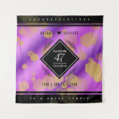 Tenture Élégant 47e Anniversaire de Mariage Améthyste (Devant)