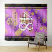 Tenture Élégant 48e anniversaire de Mariage d'Améthyste (En situation (horizontale))