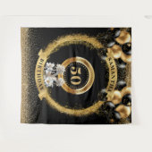 Tenture Elégant 50e anniversaire fond blanc talons hauts (Devant (Horizontal))