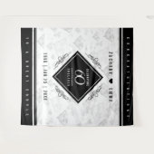 Tenture Élégant 60e Anniversaire de Mariage Diamant (Devant (Horizontal))