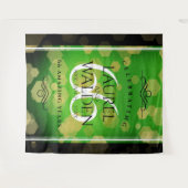 Tenture Élégant 66e Anniversaire de Mariage Titanite (Devant (Horizontal))