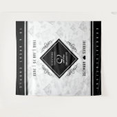 Tenture Élégant 75e anniversaire de Mariage de diamant (Devant (Horizontal))