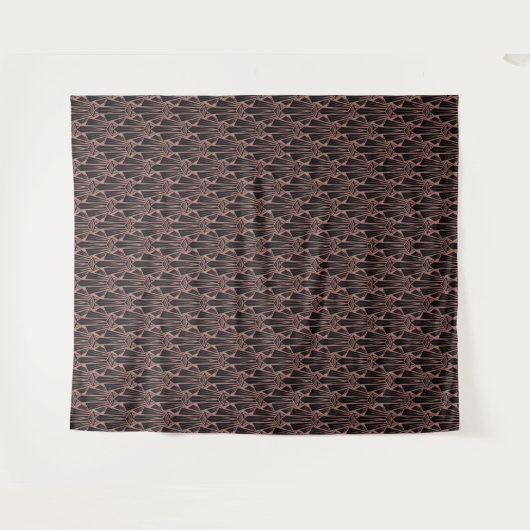 Tenture Élégant art sombre déco éléments géométriques abst (Devant (Horizontal))
