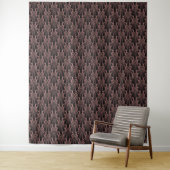 Tenture Élégant art sombre déco éléments géométriques abst (En situation)