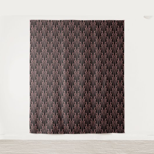 Tenture Élégant art sombre déco éléments géométriques abst (Devant)