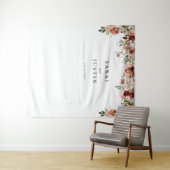 Tenture Elégant automne Botanique Floral Mariage fond (En situation (horizontale))