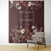 Tenture Elégant automne Mariage floral fond (En situation)