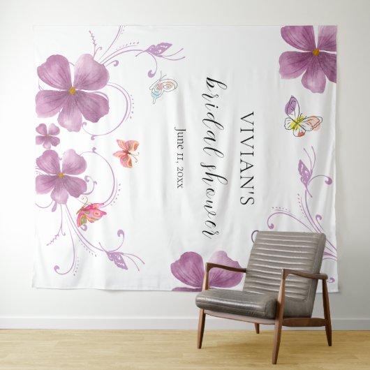 Tenture Elegant Baho Il Me Donne Des Papillons Dans Le Ven (En situation (horizontale))