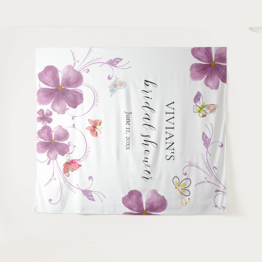 Tenture Élégant Baho Il Me Donne Des Papillons Enterrement (Devant (Horizontal))