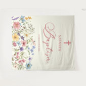 Tenture Élégant Baptême Floral Fleur sauvage (Devant (Horizontal))
