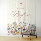 Tenture Élégant Baptême Floral Fleur sauvage (En situation)