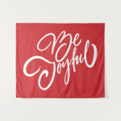 Tenture Elégant Be Joyful Holiday Design (Devant (Horizontal))