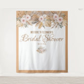 Tenture Elégant Beige pampas herbe Douche nuptiale dossier (Devant)