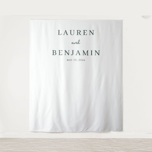 Tenture Elegant Black Calligraphy (Devant)