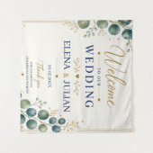Tenture Elegant Blue Eucalyptus (Devant (Horizontal))