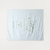 Tenture Elegant Blue Wedding Backdrop Tapestry (Devant (Horizontal))