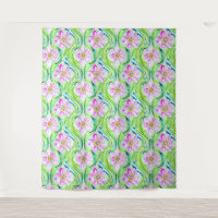 Elégant Boho Floral Art Nouveau Aquarelle Motif