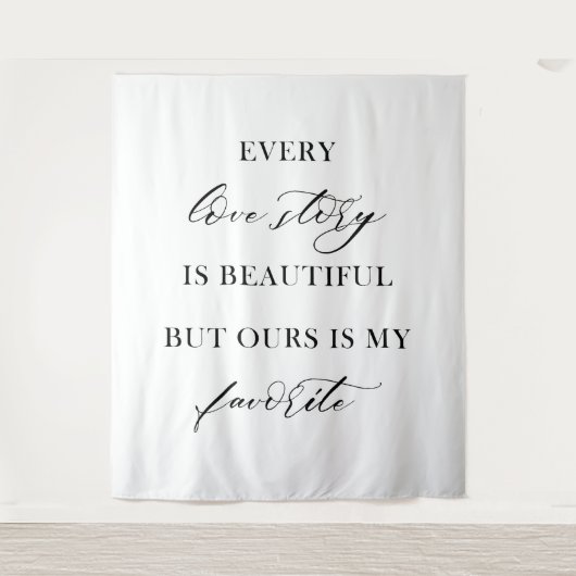 Tenture Elegant Boho Floral Wedding Tapestry Backdrop  (Devant)