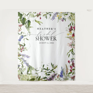 Tenture Elégant Booth Photo Fleur sauvage Été Douche