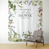Tenture Elégant Booth Photo Fleur sauvage Été Douche (En situation)